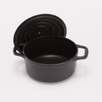 ラウンドココット マットブラック