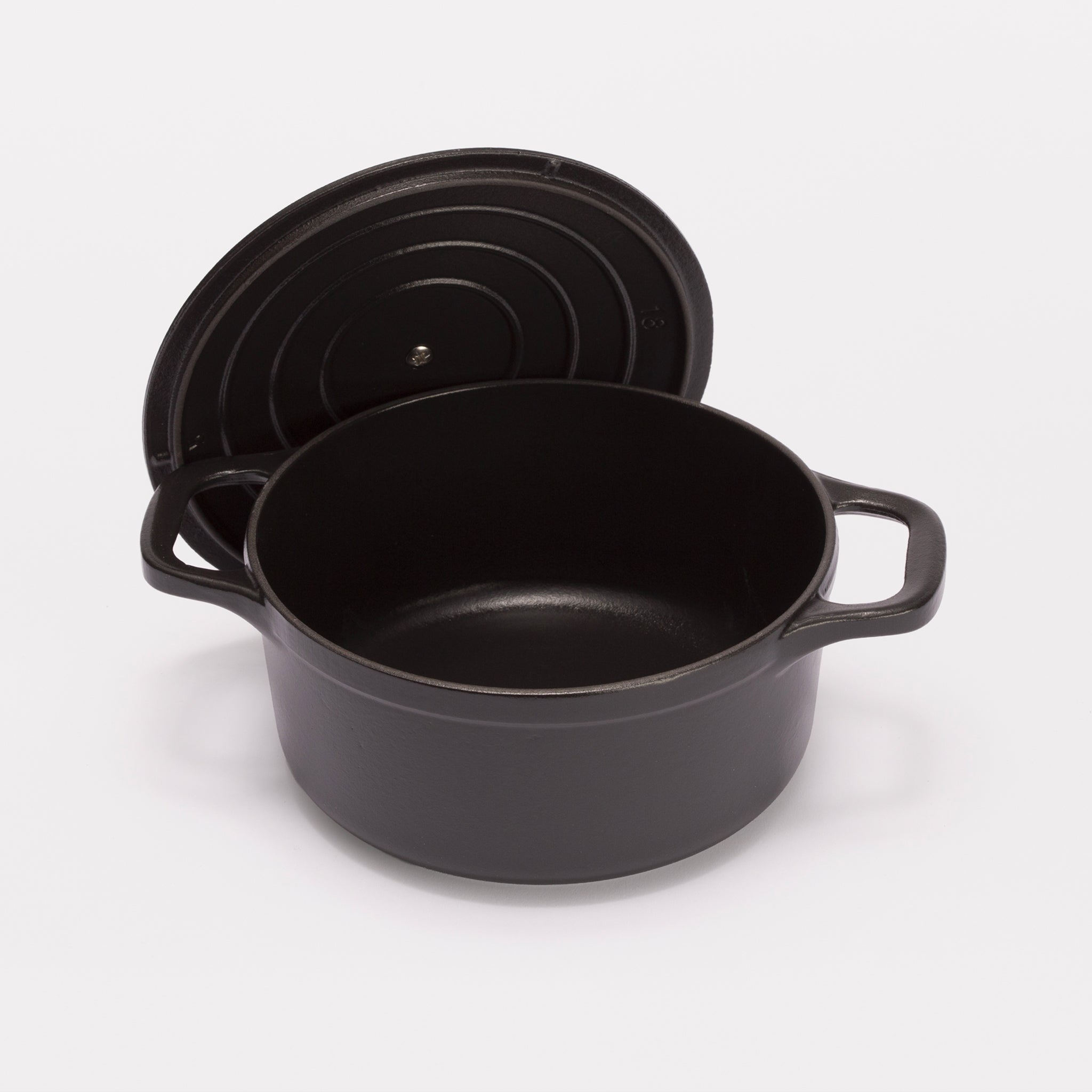 ラウンドココット マットブラック